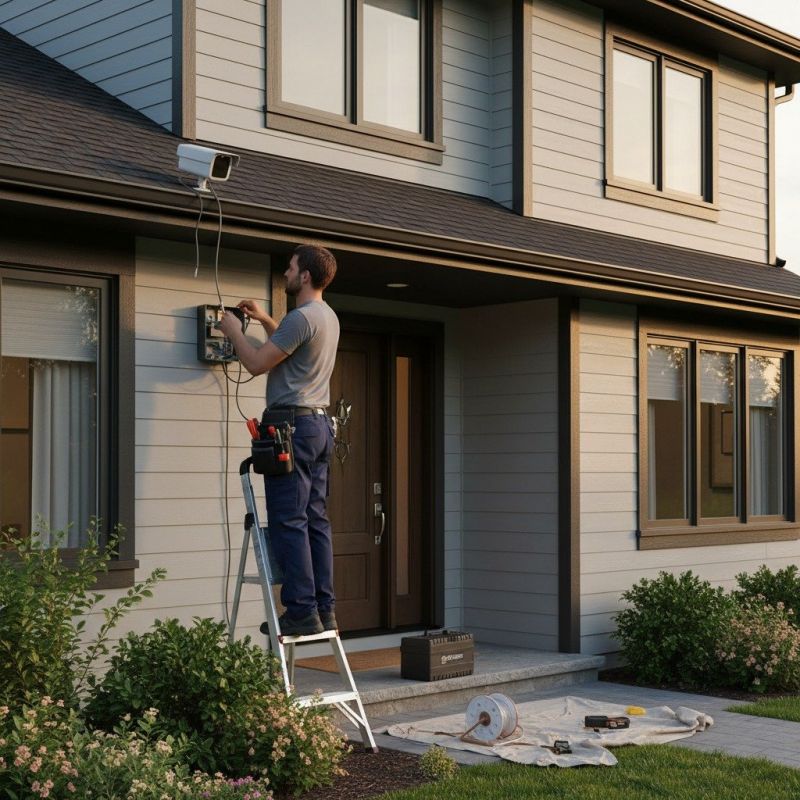 Local Burglar Alarm Repair pros at work